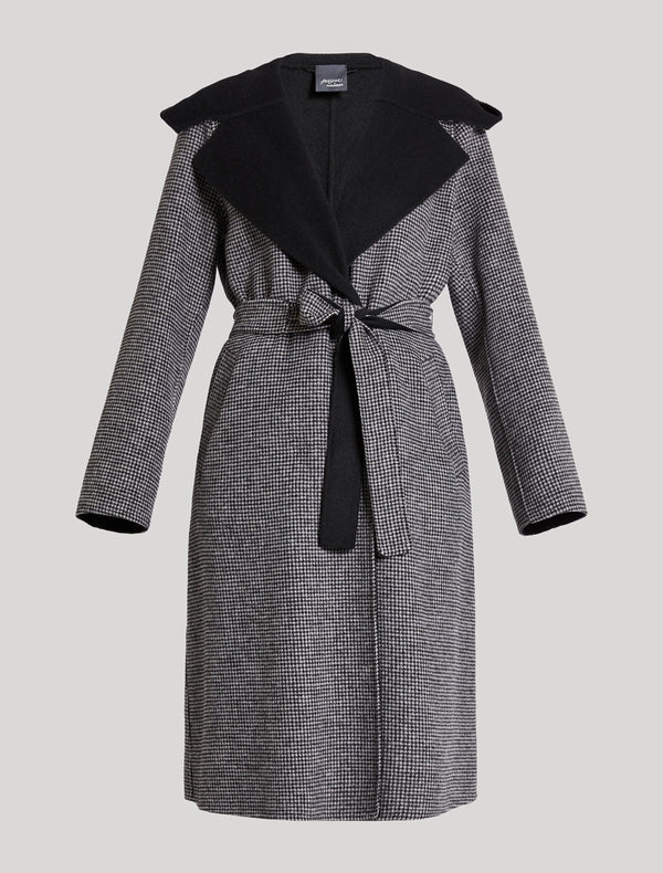 CAPPOTTO IN DOUBLE DI MISTO LANA