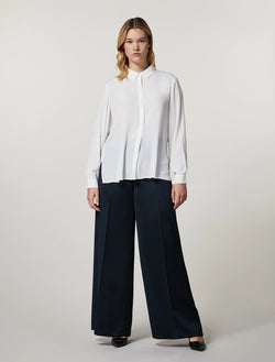 PANTALONI IN CRÊPE ENVER SATIN