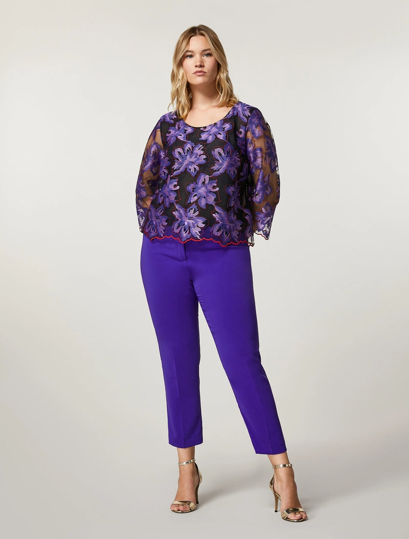 PANTALONI IN FLUIDO STRETCH