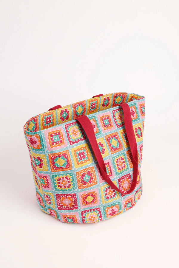 Borsa con chiusura zip folk