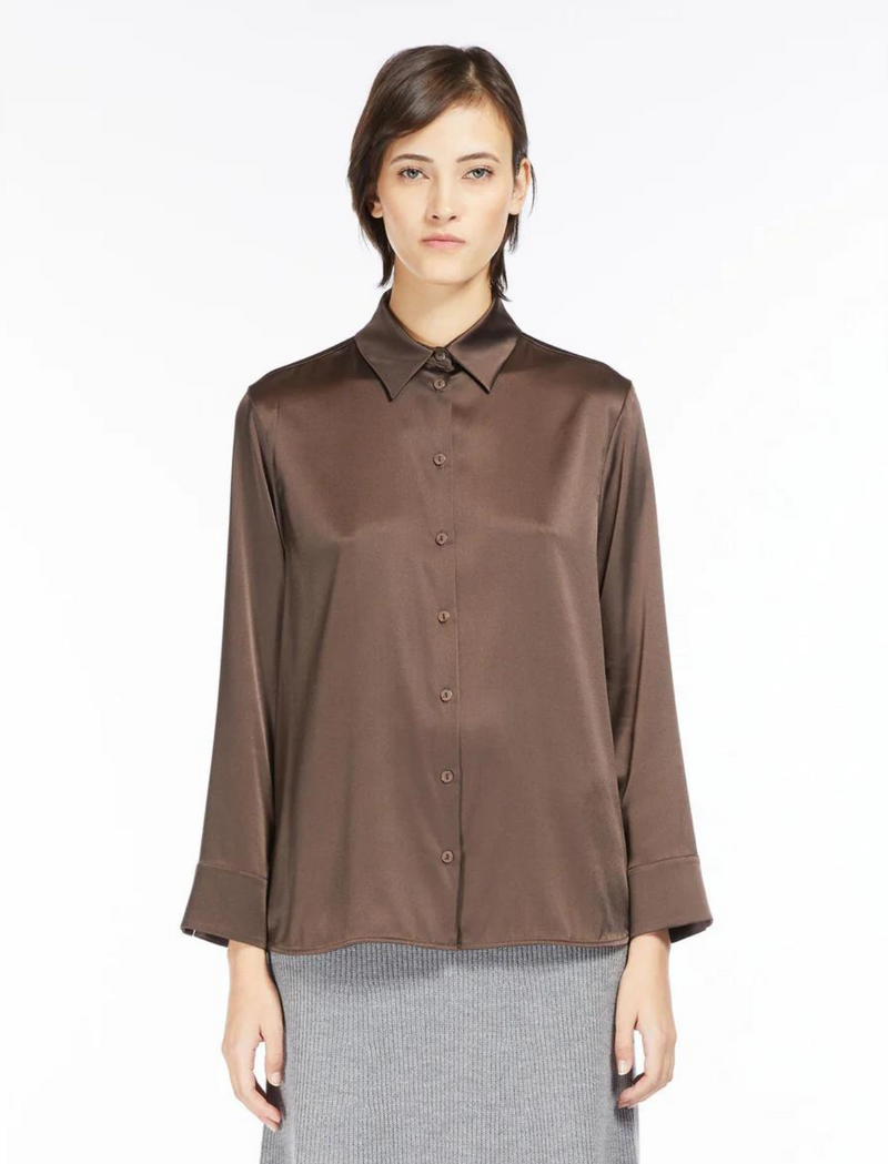 Camicia in raso di seta stretch MAXMARA LEISURE