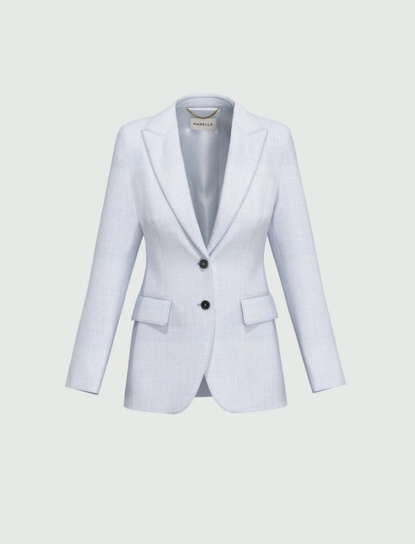 Blazer in stuoia melange Marella