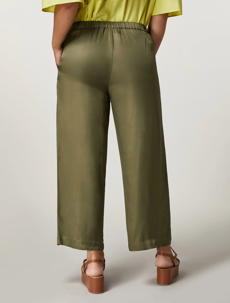 PANTALONI IN TWILL DI VISCOSA