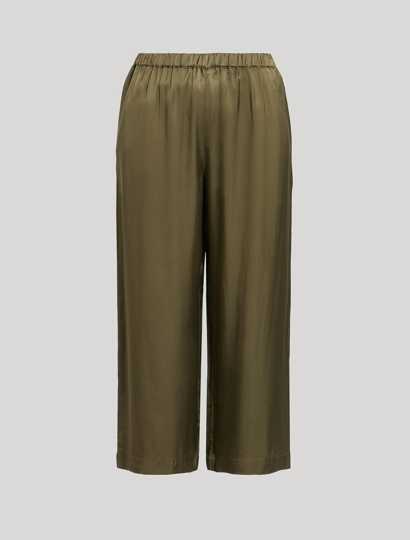 PANTALONI IN TWILL DI VISCOSA