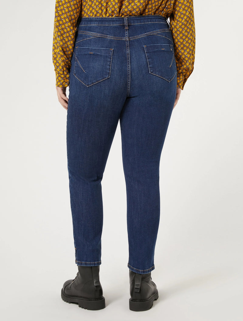 Jeans in denim twill persona by marina rinaldi