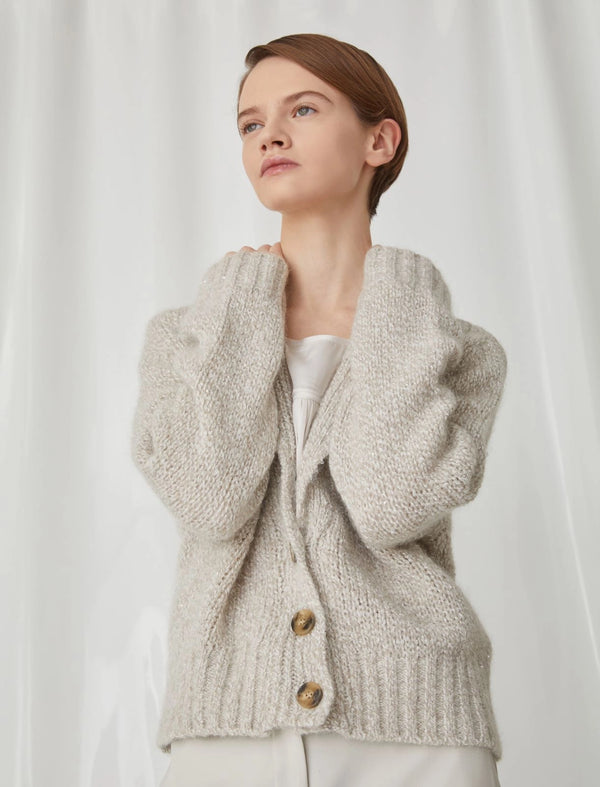 Cardigan in mohair marella Monochrome