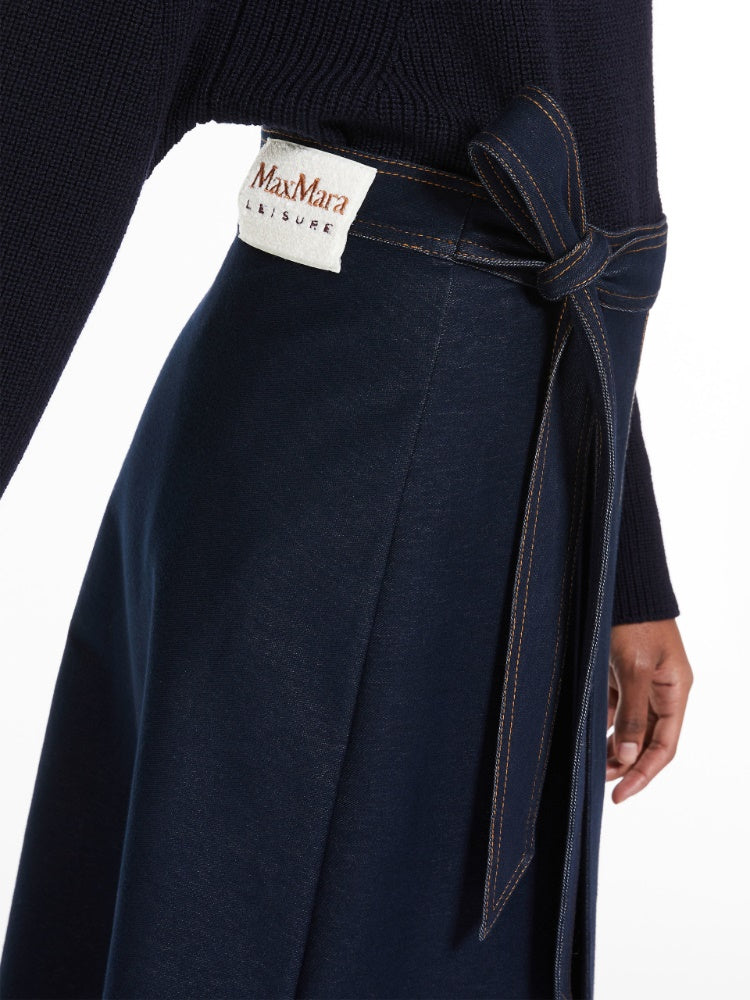 Gonna in denim jersey maxmara leisure