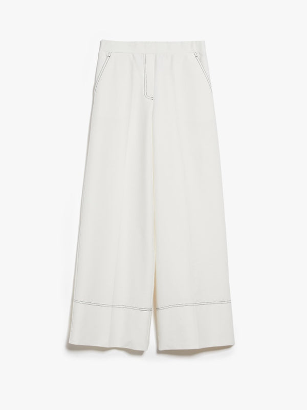 Pantalone wide leg in denim jersey maxmara leisure