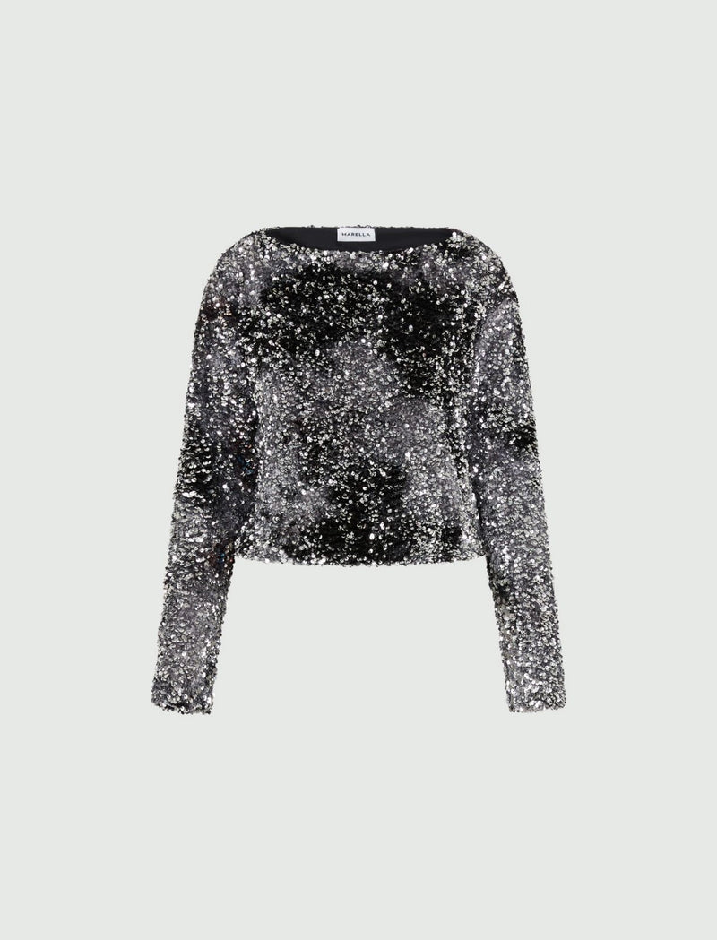 Top in paillettes