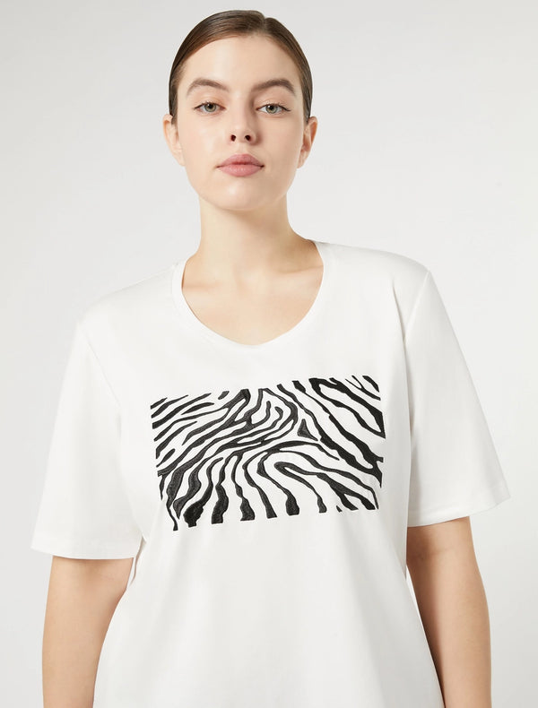 T-shirt in jersey di cotone stretch PERSONA BY MARINA RINALDI