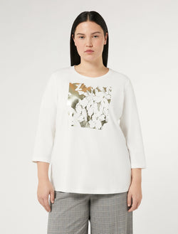 T-shirt in jersey di cotone stretch PERSONA BY MARINA RINALDI