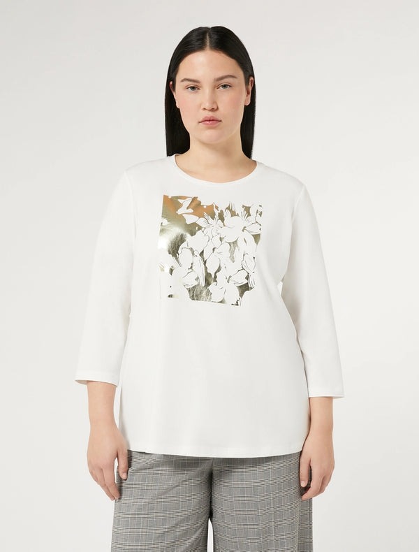 T-shirt in jersey di cotone stretch PERSONA BY MARINA RINALDI