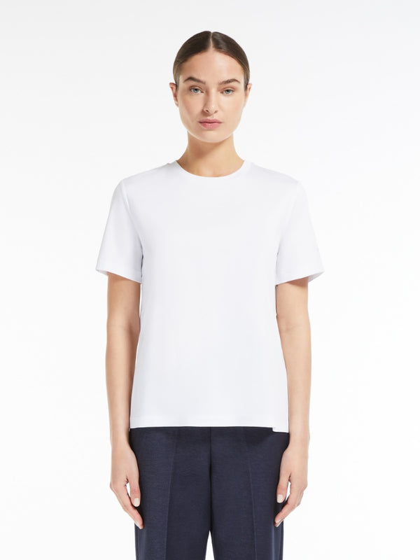 T-shirt slim in cotone e modal