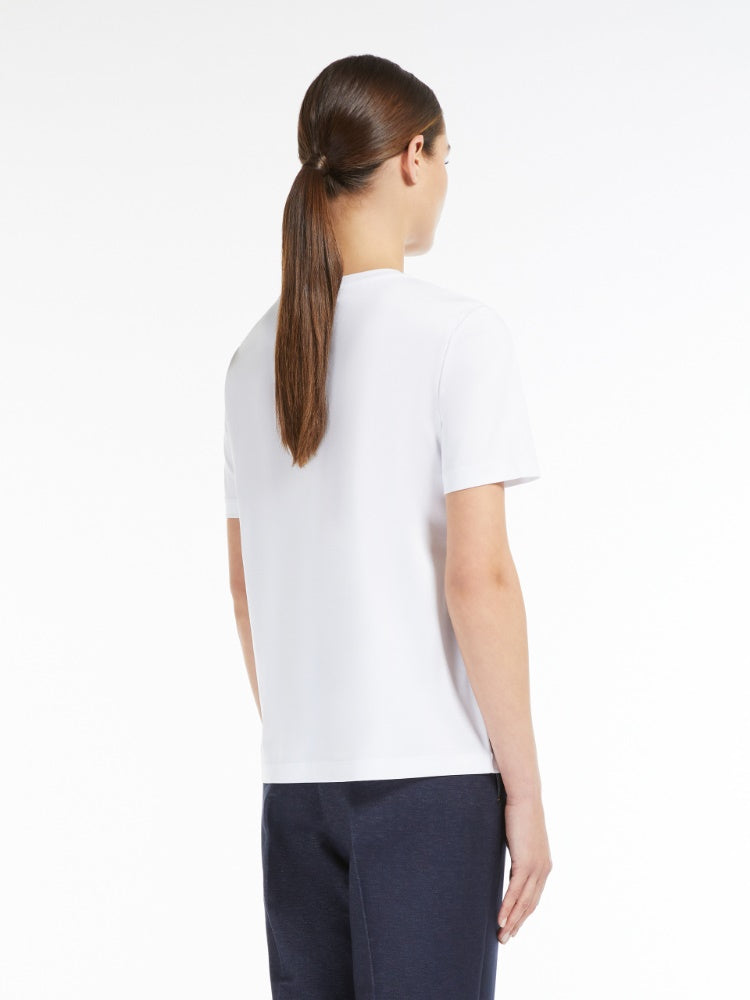 T-shirt slim in cotone e modal