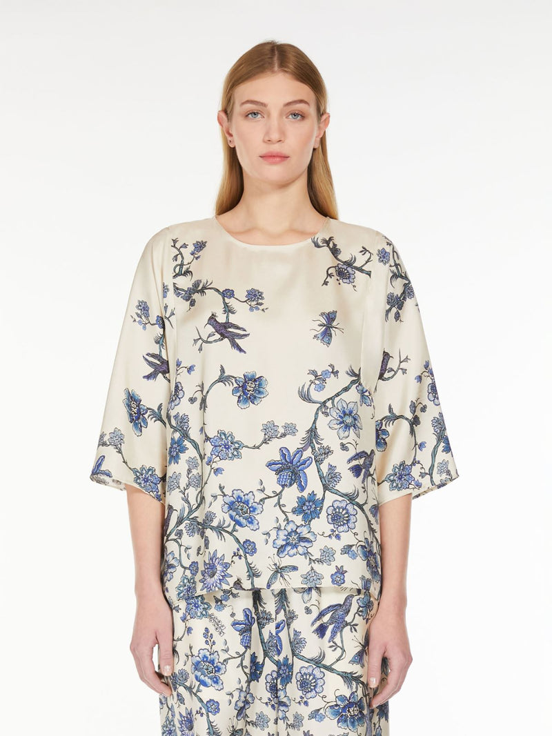 BLUSA MORBIDA IN SETA STAMPATA weekend maxmara