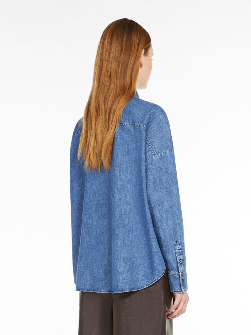 Camicia crop in denim di cotone WEEKEND MAXMARA