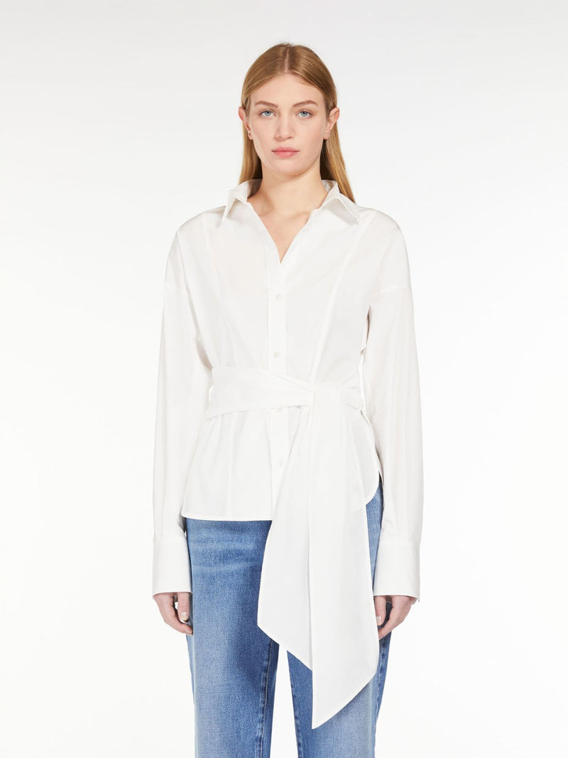 CAMICIA INCROCIATA IN POPELINE DI COTONE weekend maxmara