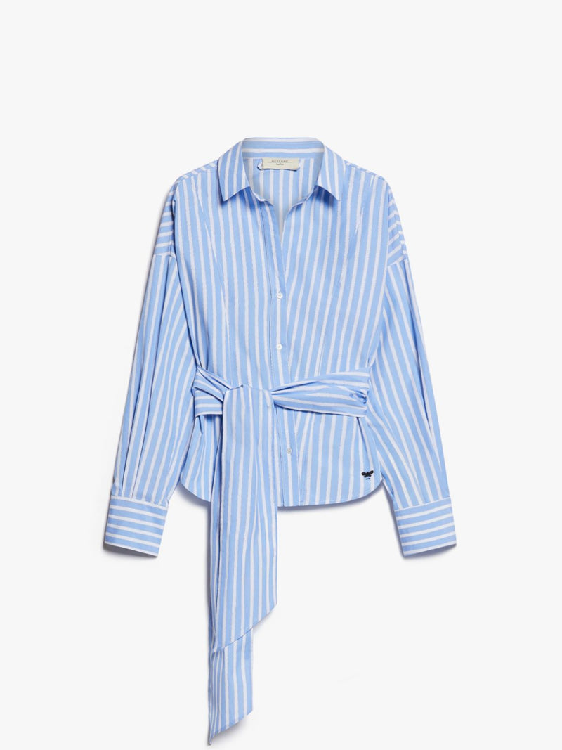 CAMICIA INCROCIATA IN POPELINE DI COTONE weekend maxmara