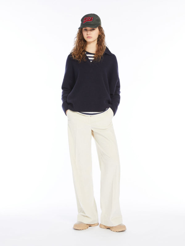 Pantalone wide leg in velluto WEEKEND MAXMARA