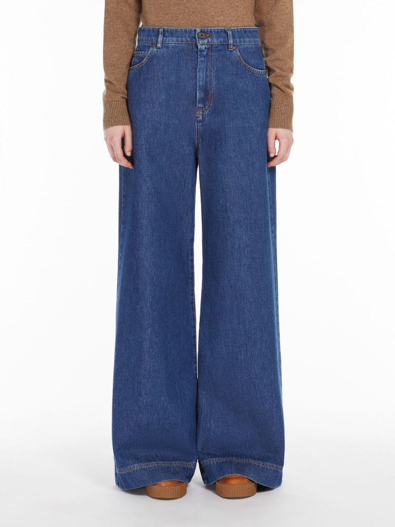 Jeans wide leg in denim weekend maxmara