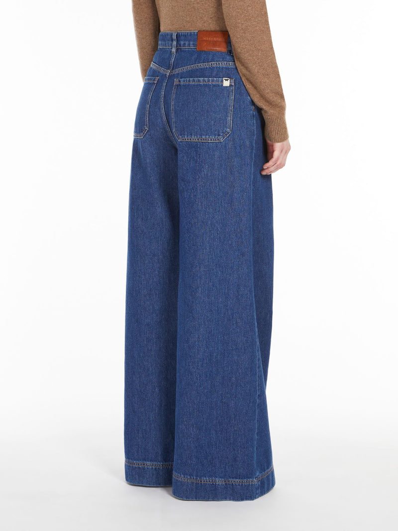 Jeans wide leg in denim weekend maxmara