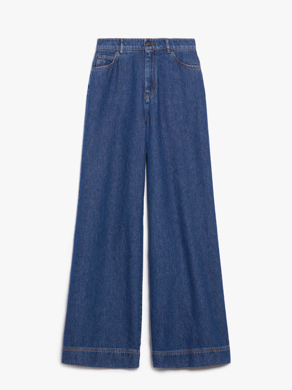 Jeans wide leg in denim weekend maxmara