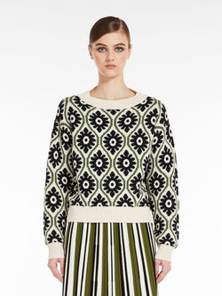 MAGLIA IN FILATO DI COTONE JACQUARD weekend maxmara