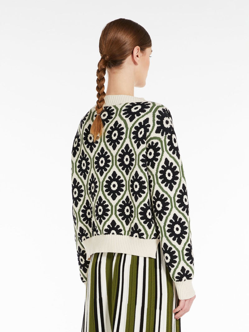 MAGLIA IN FILATO DI COTONE JACQUARD weekend maxmara